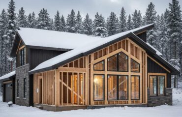 Framing upgrades for Montana homes showing reinforced wall studs and winter-ready construction